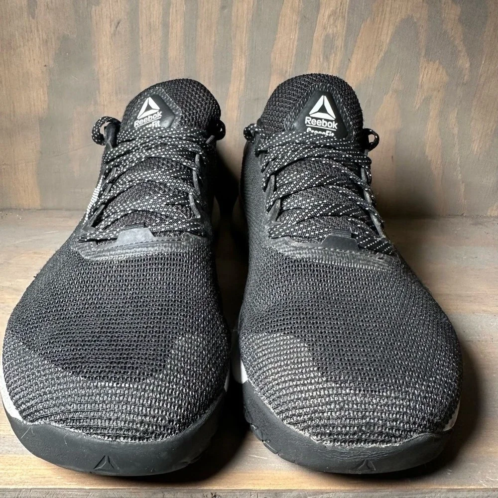 Reebok Mens Nano 9 Cross Training Shoes Black FU6826 Mesh Lace Up Breathable 12_2